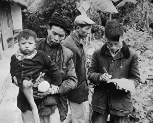 Injured Vietnamese Child with his Father