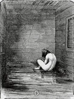 Insane Girl Sitting in a Dungeon