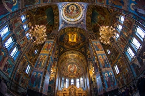 Images Dated 31st October 2015: Inside Church of the Savior on Blood, Saint Petersburg