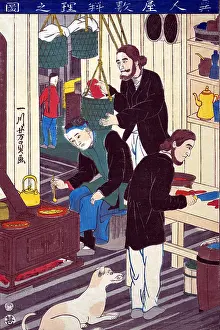 Barrels Prints: Inside a Foreign Restaurant
