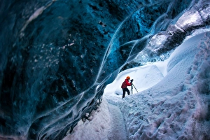 Images Dated 11th March 2015: Inside the ice cave in Iceland