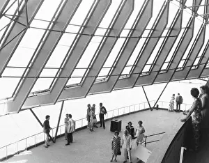 Prints of The landmark building, built on a small peninsula jutting into Sydney Harbor, was started in 1959. Plans call for the first public performance in the opera house to be held on September 29, 1973 Bettmann Archive Prints: Inside The Sydney Opera House