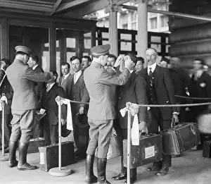 Pole Prints: Inspection of Immigrants at Ellis Island