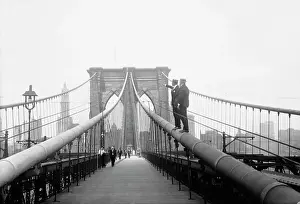 Inspectors on Brooklyn Bridge