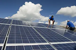 Occupations Prints: Installation of solar panels near Freiburg im Breisgau