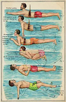 Instructional Swimming Illustration