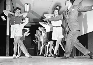 Teaching Prints: Instructor Leads Women Thru Dance;Excerc