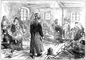 Insurgent hospital, Herzegovina 1876- The Illustrated London News