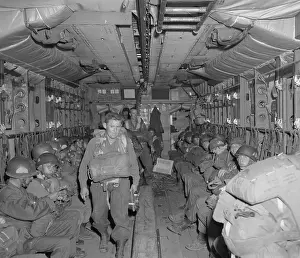 Interior of Airplane with Paratrooper Station