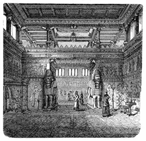 Babylonia Collection: Interior of an Assyrian Royal palace