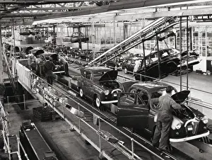 Birmingham Prints: Interior of Automobile Factory