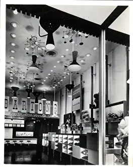 Counter Prints: Interior Of Barton'S Candy Store