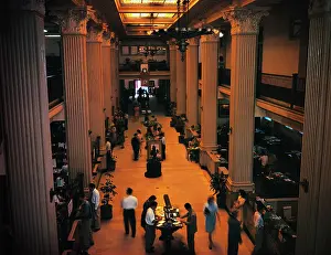 Honolulu Prints: Interior of Bishop National Bank