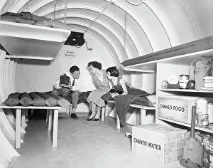 Garden City Prints: Interior of Bomb Shelter