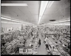 Supermarket Prints: Interior of California Supermarket