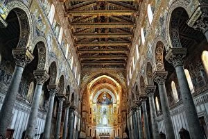 Images Dated 12th July 2010: Interior of the Cathedral of Monreale