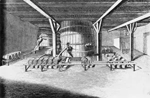 Strategy Prints: Interior of an Early Beer Making Plant