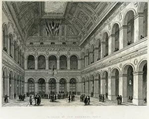 Architecture And Buildings Collection: Interior of the Exchange, Paris