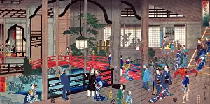 Lamp Prints: Interior of the Gankiro Tea House in Yokohama