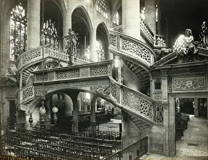 13th Century Prints: Interior Of Gothic Cathedral
