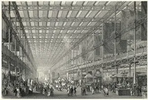 Interior Of The Great Industrial Exhibit
