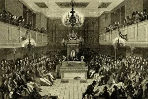 Social History Gallery: Interior of the House of Commons before 1834