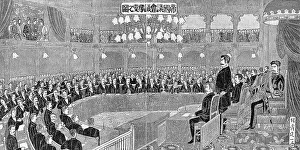 Parliament Prints: Interior of the New Japanese Parliament House Magazine Illustration
