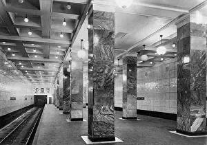 Interior of New Moscow Subway Station