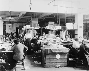 Interior of New York City Sweat Shop