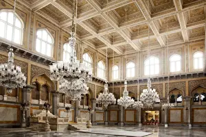 Andhra Pradesh Prints: Interior of a palace, Chowmahalla Palace, Hyderabad, Andhra Pradesh, India