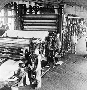Interior Of Paper Factory Foundrinier