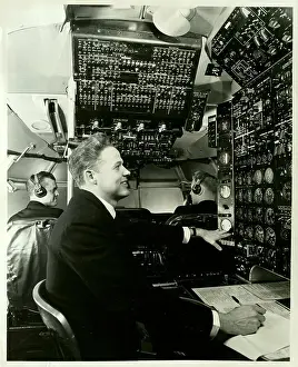 Cockpit Prints: Interior of Plane Cockpit