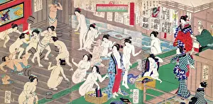 Breasts Prints: Interior of a Public Bath