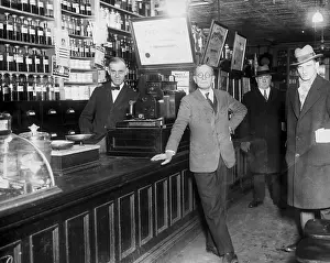 Pharmacology Prints: Interior of Quachenbush Drug Store