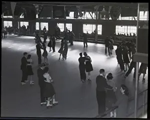 Ring Prints: Interior Roller Skating Rink