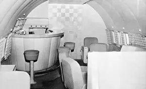 Houston Prints: Interior Shot of Howard Hughes Flying Cocktail Lounge