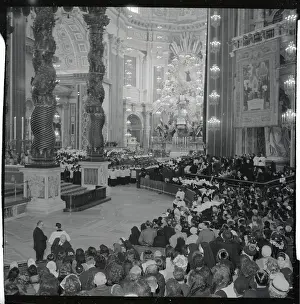 Interior of St. Peter's Basilica During Ceremony