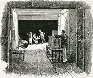 Interior of Thomas Edison's Kinetograph Theater