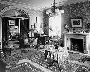 Salem Prints: Interior Of Turn Of Century Living Room