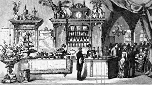 Counter Prints: Interior Of Victorian Restaurant