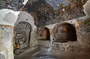Destruction Gallery: Interior View of Cave Church, Cappadocia