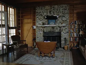 Warm Springs Prints: Interior View of Franklin Roosevelt's Living Room