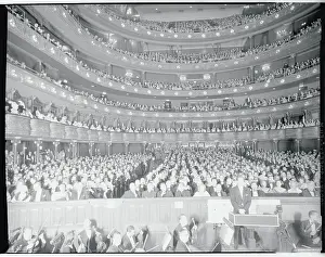 Interior View of the Metropolitan Opera House with Audience
