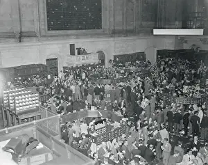 Interior View of the New York Stock Exchange Floor