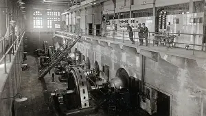 Power Plant Prints: Interior View Of Power House, 1932