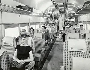 Interior View Of Railroad Car