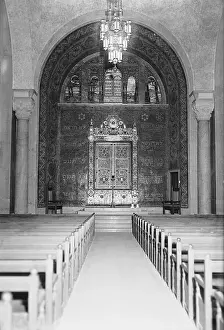 Interior View of the Temple Emanuel