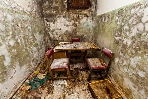 Eerie, Haunting, Abandon, Chernobyl Gallery: Interrogation room at the police station. Prypiat, Ukraine