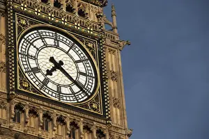 Intricate Clock Face Of Big Ben, London, England