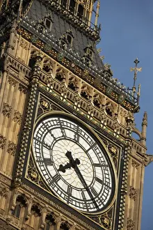 Time Prints: Intricate Clock Face Of Big Ben, London, England